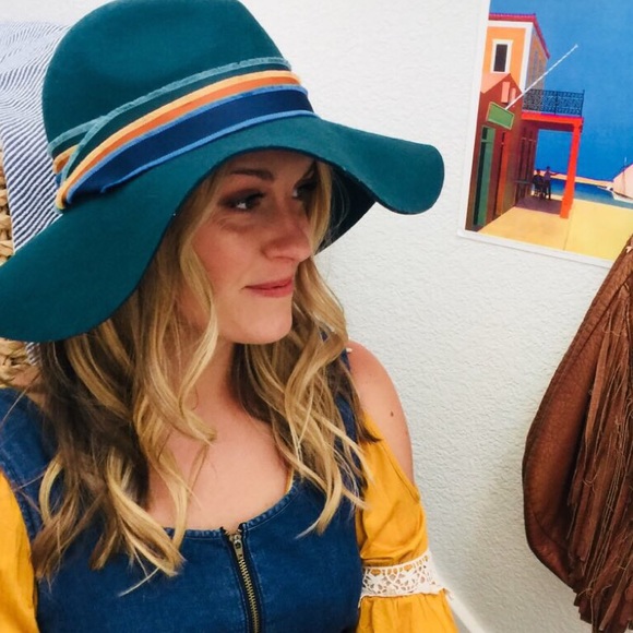 Mamma Mia The Teal Floppy Hat Os 